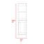 4-Shelf Linen Cabinet Light Grey