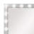 Rectangular Lighted Dresser Mirror in Metallic