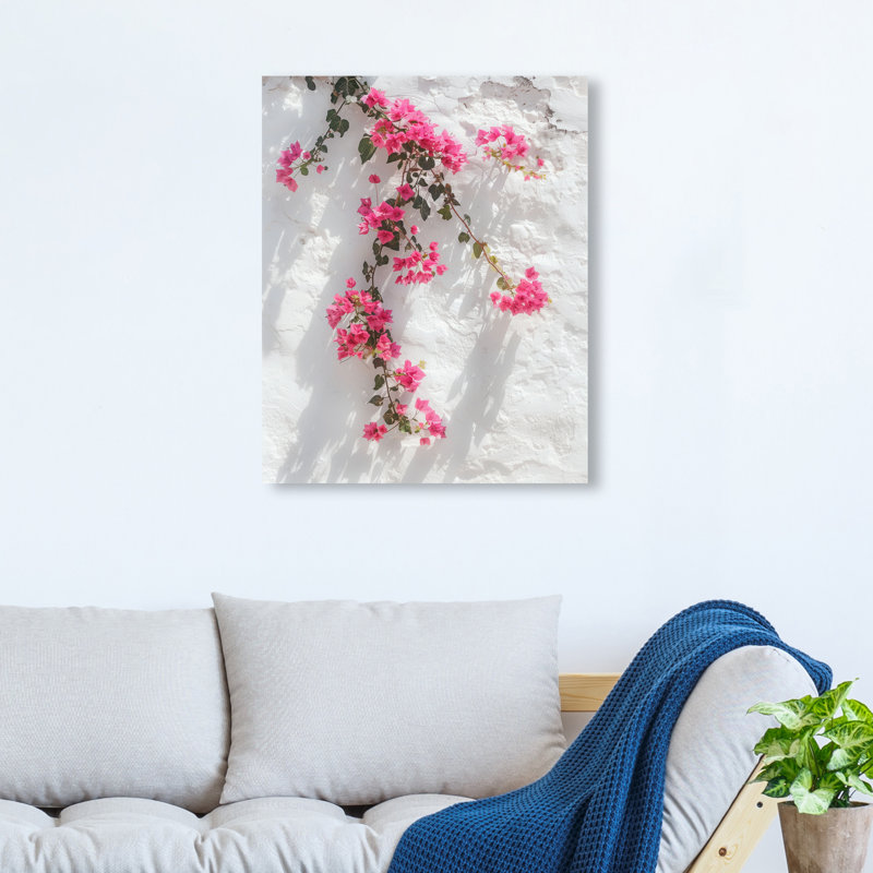 Santorini Blush Print by Oliver Gal, 16"H x 20"W, Gallery Wrapped