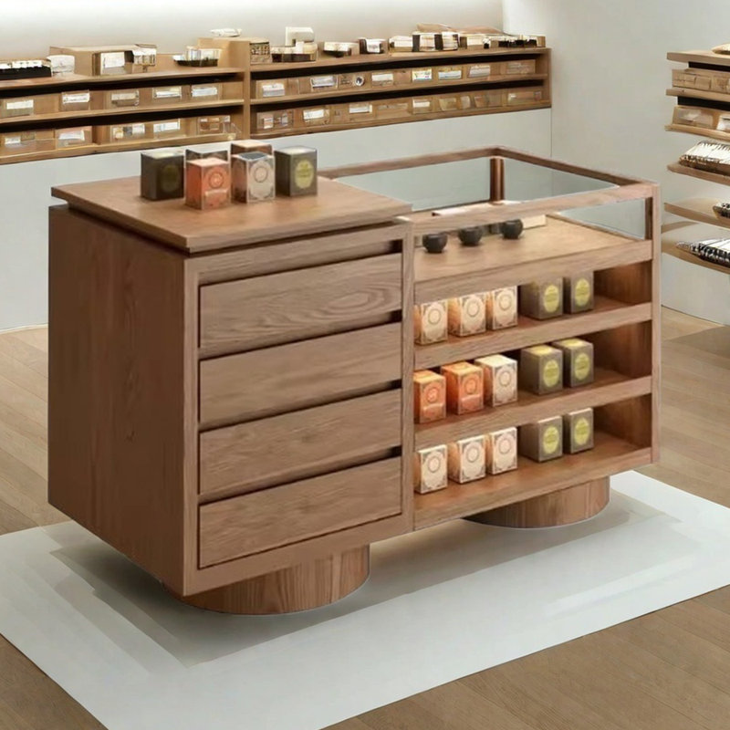 Multifunctional display desk storage cabinet