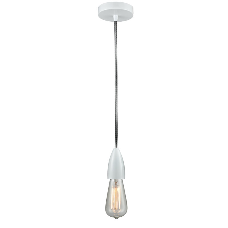 Cecile 1 - Light Single Pendant, White