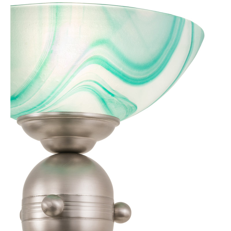 18"H Metro Mente Swirl Tabletop Torchiere