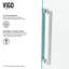 Porte de douche à charnière sans cadre l 48,75 "x H 74" Powell avec technologie MagnaLock-28331395