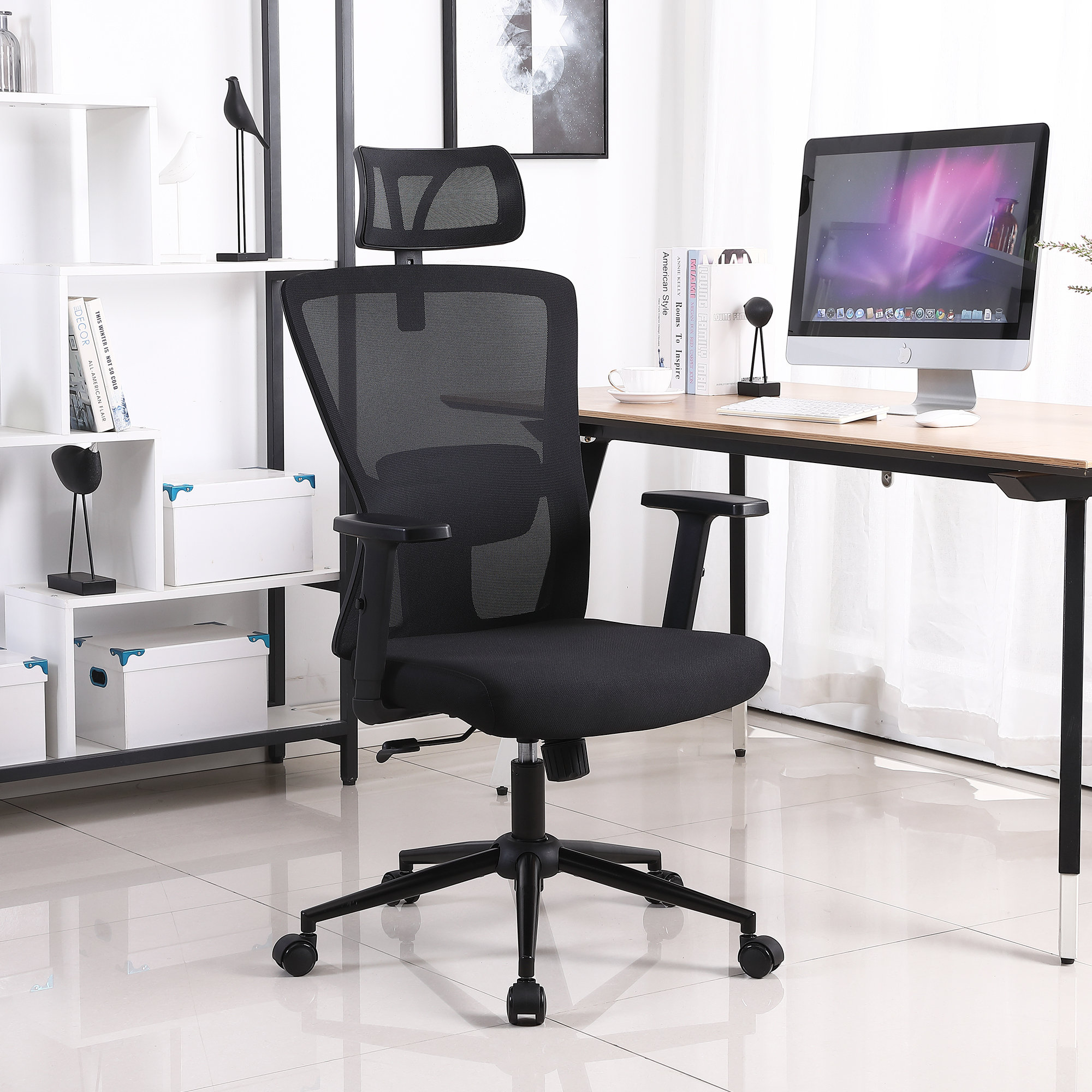 Inbox Zero Ishmaan Ergonomic Mesh Task Office Chair With Adjustable
