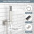 6 Body Jet Shower Systems With 11.8"Rain Shower And High Pressure Handheld, Rough In-Valve-94341540