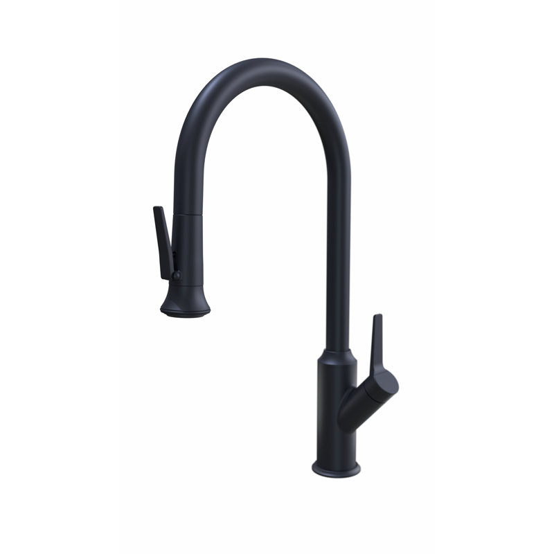 Pulldown Faucet, Lever Spray, Matte Black