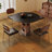 Black Round Sintered Stone Dining table-611917483