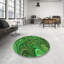 Tapis abstrait en laine vert-1083895130