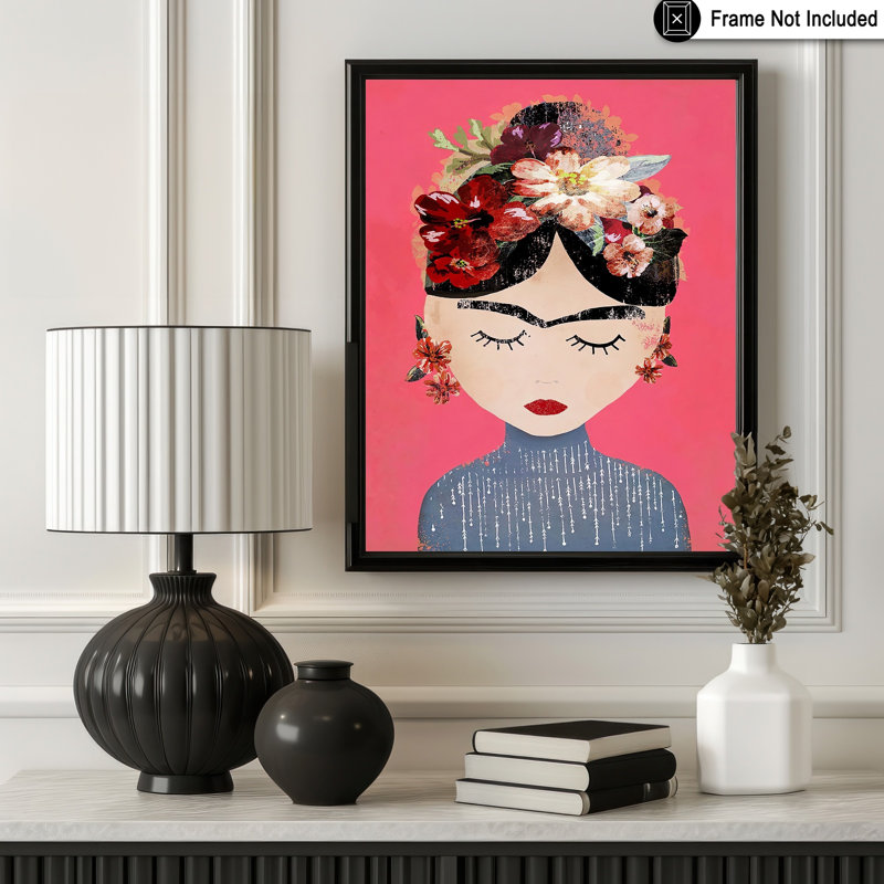 Frida Portrait No2, Sans cadre, Affiche, H 11 po x l 14 po