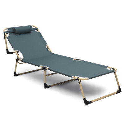 Chaise longue simple inclinable 75,98 po Cogsville
