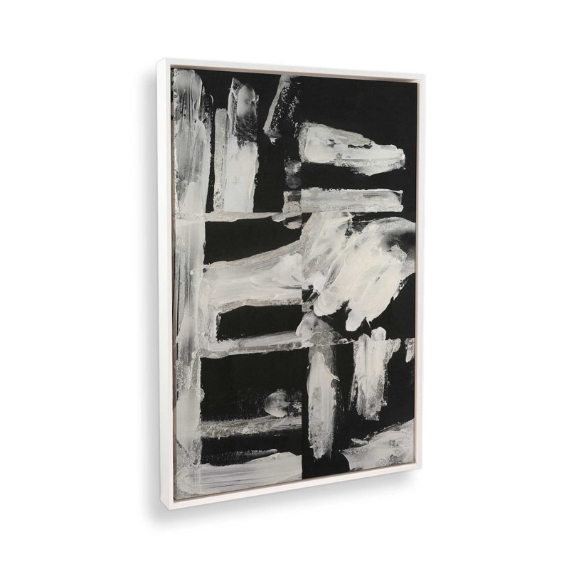«Structural Dissonance I» par Melissa Wang, reproduction d'art sur toile, H 36 po x l 24 po, Blanc