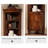 American-Style Country Multi-Functional Large-Capacity Display & China Cabinets-553287460