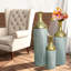 Ensemble de 3 vases décoratifs en métal