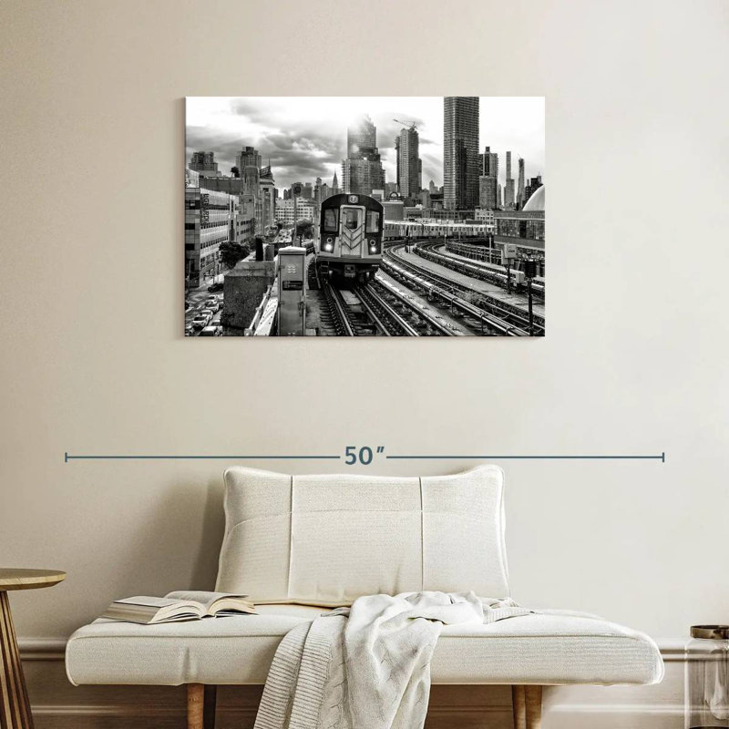 Mehar Line 7 Subway, 24" H x 36" W