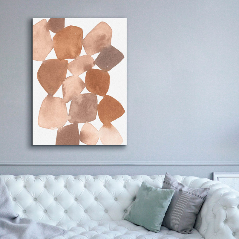 «Boho Beautiful 2 Brown» par Moira Hershey, art mural sur toile, H 54 po x l 40 po x P 1,5 po