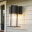 Classic Outdoor Wall Sconce 1 Light with Crackle Glass