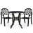 Melissus Round 2 - Person Aluminum Bistro Set-846015913