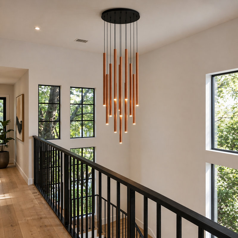 Baileyton 13 - Light Cluster Pendant, Brushed Copper