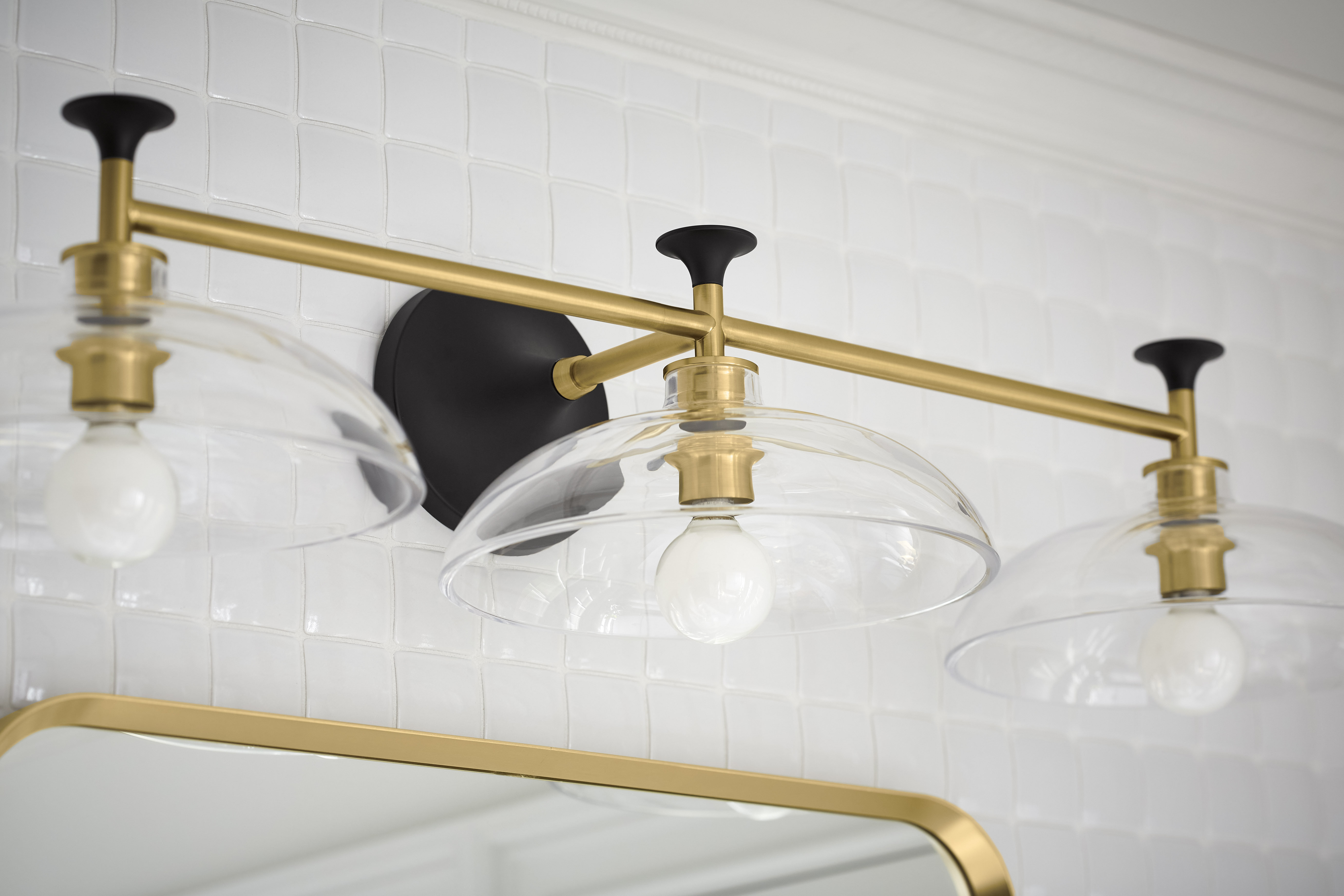 Kohler Tone 3 Light Indoor Bathroom Vanity Light Fixture, UL Listed & Reviews | Wayfair