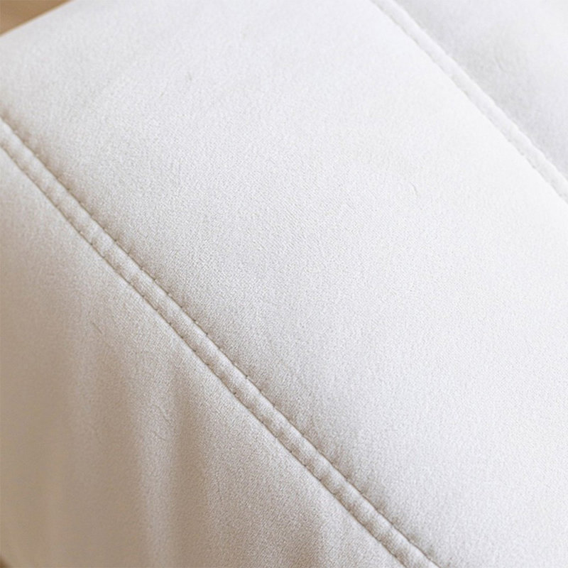 Chaise blanche à coussin 100% polyester, Polyester blanc