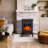 Winston Porter 17" Freestanding Fireplace Stove Heater With Realistic Flame For Home Office With Realistic Log Flame Effect, Adjustable Flame Effect/Brightness/Heating Mode, Overheating Safe Design