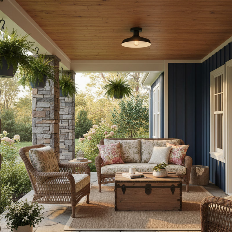 Vanielle 1 - Bulb Outdoor Semi Flush Mount, Black