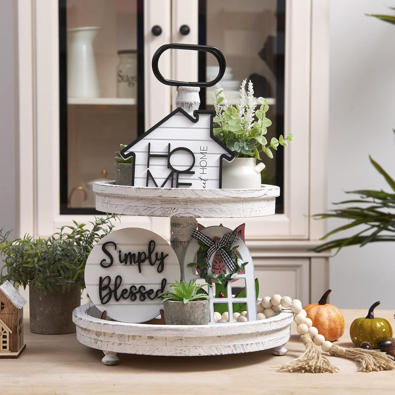 Ensemble de plateau rustique rustique