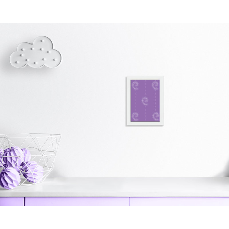 Adhésif décoratif point de tourbillon unique, H 16 po x l 12 po x P 0,625 po, Encadré plat blanc