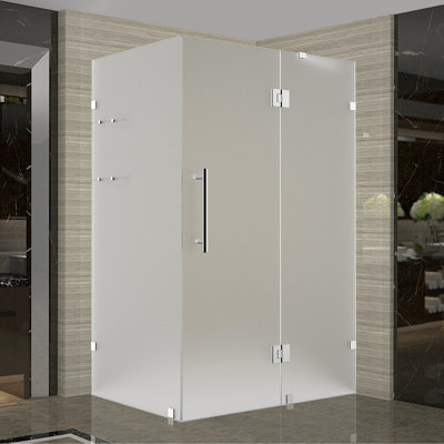 Cabine de douche carrée à charnière 32 po x 72 po Avalux GS
