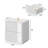 High Gloss 2-Drawer Nightstand With Warm Light