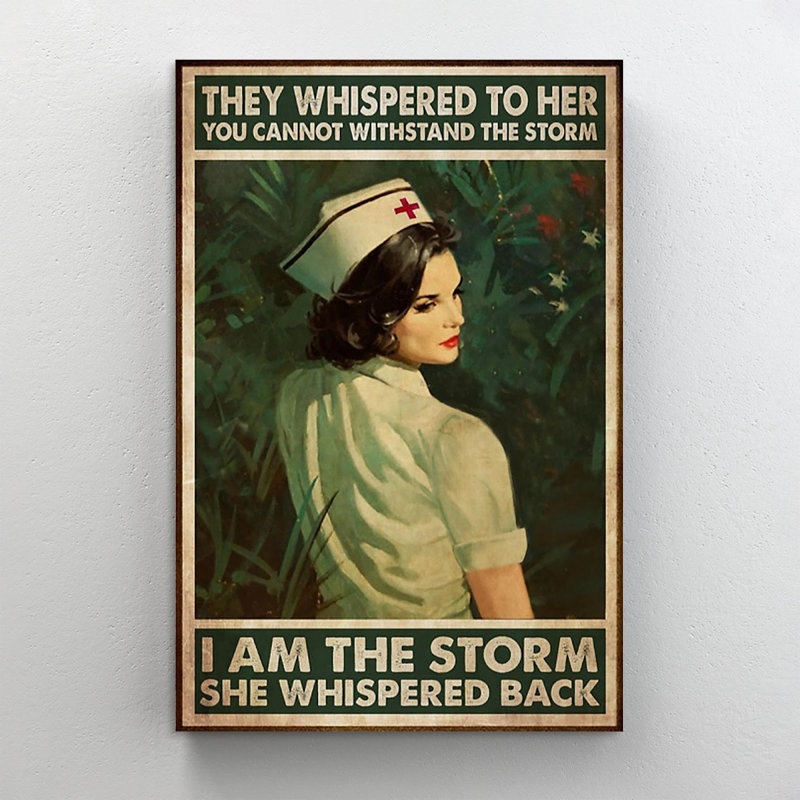 «Nurse She Whispered Back», impression sur toile tendue, L 11 po x H 14 po