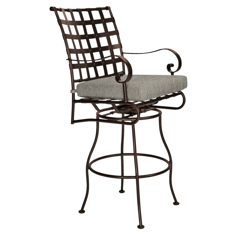 Classico-W Outdoor Swivel Bar Stool, Sahara Cafe, Copper Creek