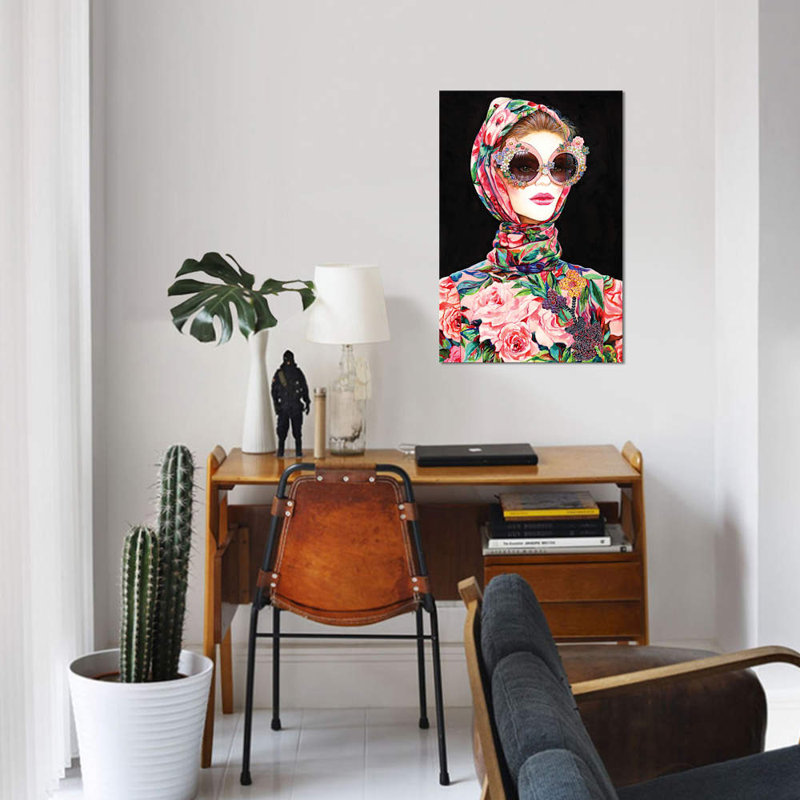 «Bella DG», impression sur toile, H 40 po x l 26 po x P 1,5 po, Toile tendue, Pas de tapis