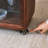 Nut-brown Solid Wood+Tempered Glass Display Cases