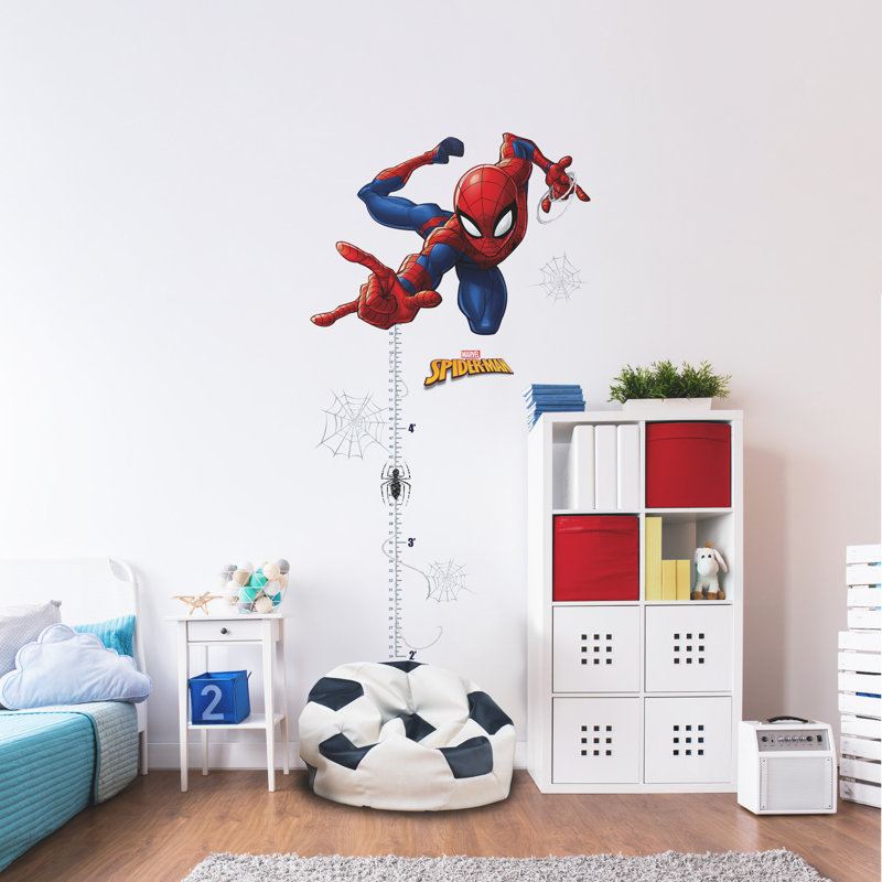 Marvel Spider-Man Growth Chart Peel & Stick Wall Decal Set