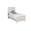 Lit simple de style moderne en bois naturel