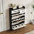 1250 Color Shoe Cabinet With 3 Doors 2 Drawers,PVC Door With Shape ,Large Space For Storage-2101699733