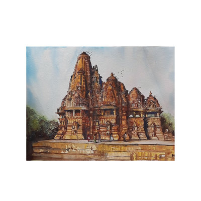 Khajuraho Temple | Watercolor On Paper | Priya Ghosh