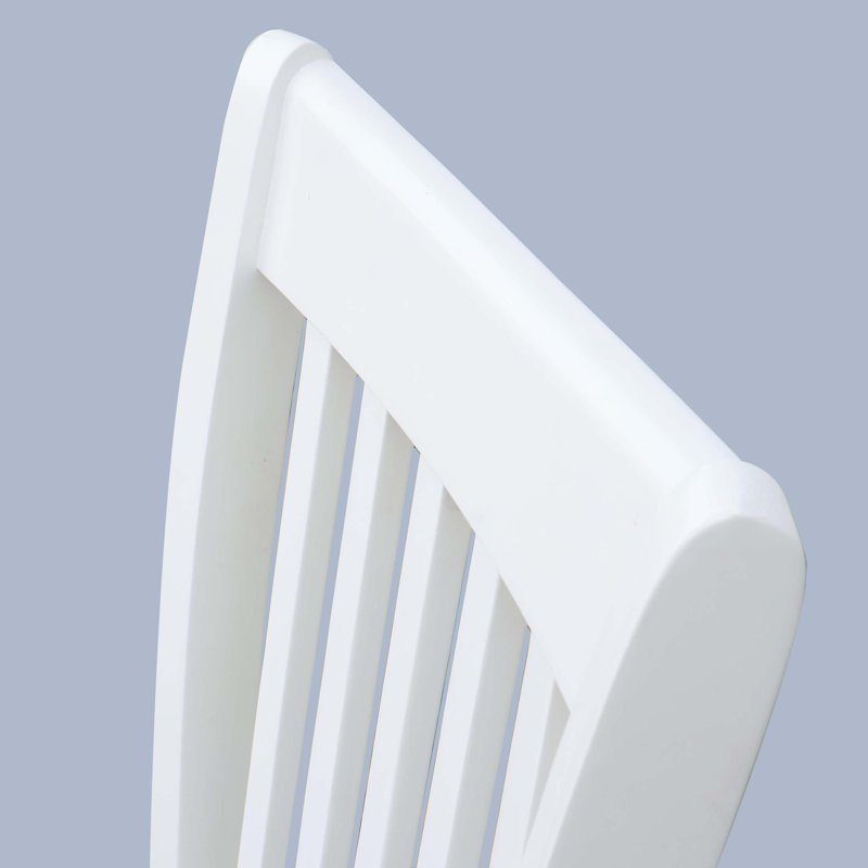 Ensemble de 2 chaises de salle à manger à finition blanche AGODY