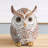 Shimmering Ornate Brown Owl statue