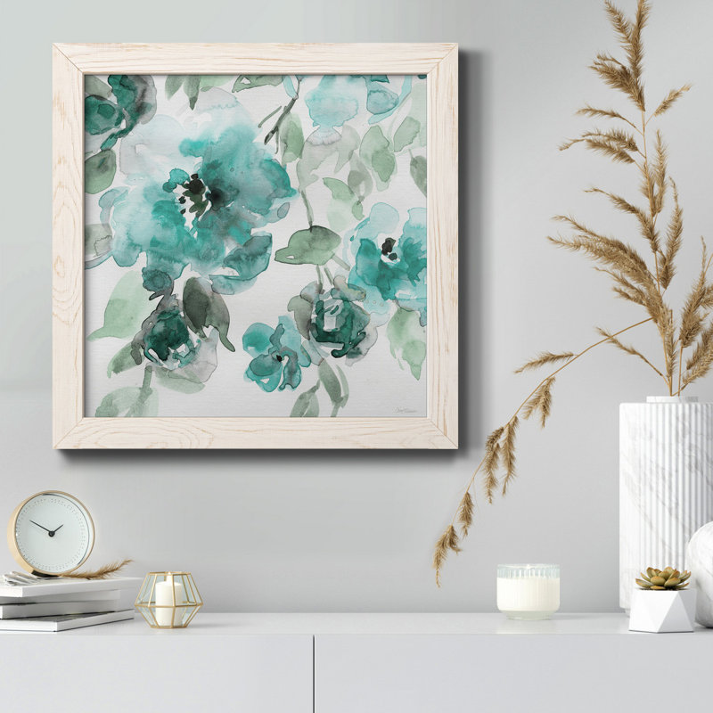 Hillside Study - Reproduction d'art sur toile encadrée, H 20 po x l 20 po x P 1,5 po, Cadre blanc