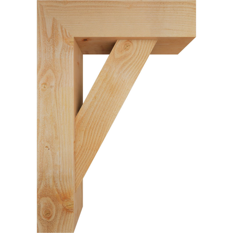 Support de bloc traditionnel avec entretoise décalée, 38 x 26, Sapin Douglas de l 8 po (scié brut)
