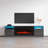 Ortiz 78.7" Modern TV Stand with Electric Fireplace, High Gloss Finish, Media Storage-158890707