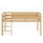 Wood Low Loft Bed With Ladder