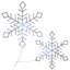 The Holiday Aisle® Diamond Tip Ice Crystal Snowflake Pair with LED Lights