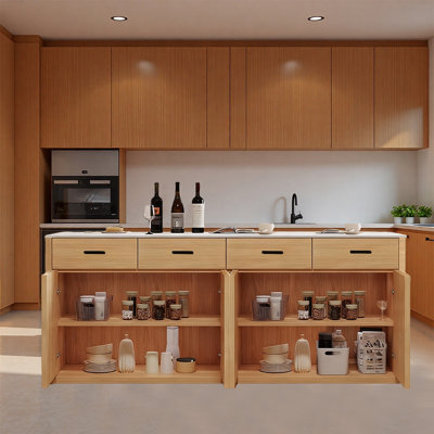 Îlot de cuisine élégant et polyvalent à la mode pour les espaces de salle à manger et de cuisine