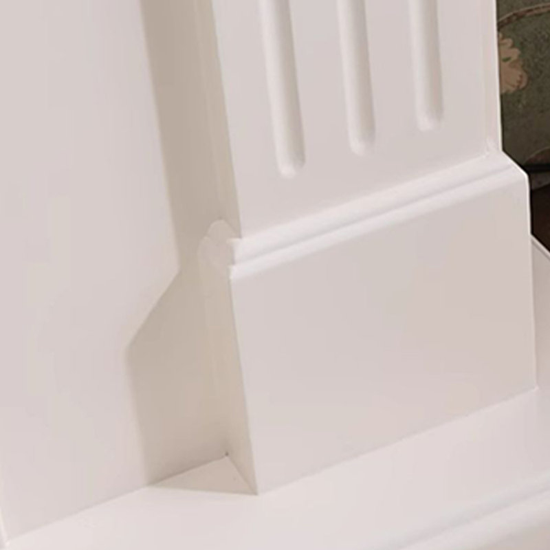 Three-dimensional carving craft fireplace, White, 45.66" H x 59.05" W x 12.99" D