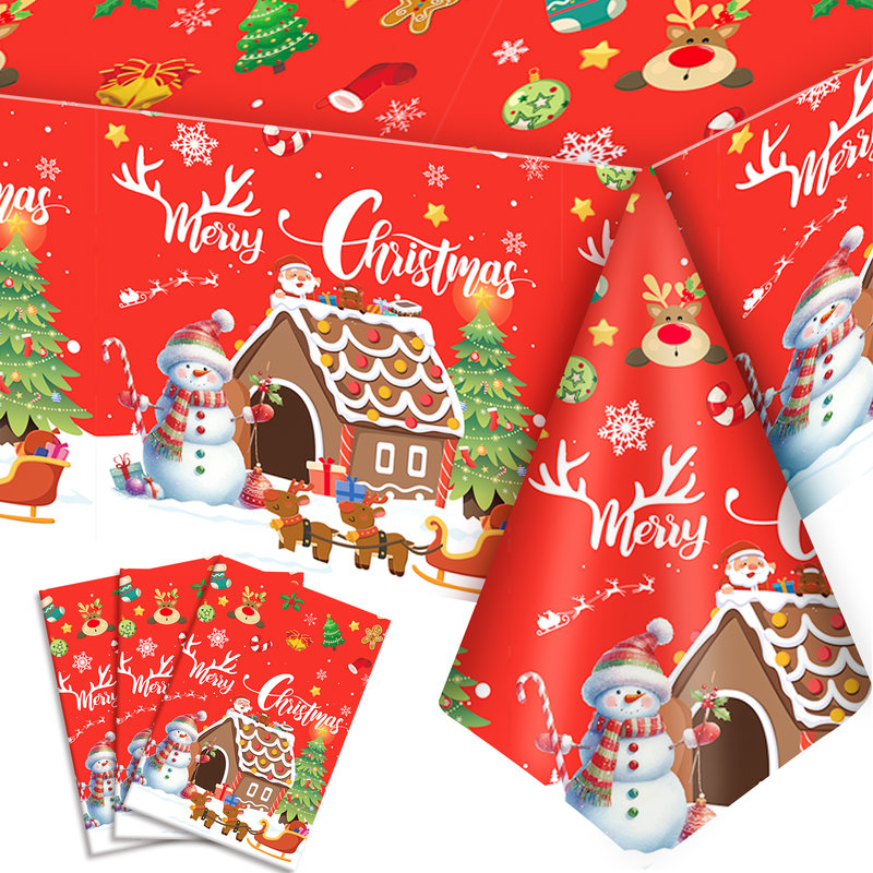 Christmas Party Supplies, 3pcs Christmas Table Cover