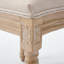 Chaises de salle à manger de style champêtre beige haut de gamme Amando, chaises rembourrées à dossier rond, techniques de tréfilage et de sculpture-1995148642