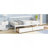 Twin-Size Pine Wood Daybed With Two Storage Drawers, Sofa Bed With Bed Platform Of 10 Support Slats,White